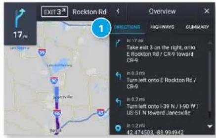 EXIT 3 Rockton Rd 17 m 1 DIRECTIONS Highways SUMMARY in 17 m Take exit 3 on the right, onto E. Rockton Rd / CR-9 toward CR-9 in 0.3 m Turn left onto E. Rockton Rd / CR-9 in 0.2 m Turn left onto I-39 N / I-90 W / US-51 N toward Janesville in 1.2 m 42.474503_88.994942