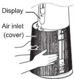 Display Air inlet (cover)