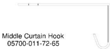Middle Curtain Hook 05700-011-72-65