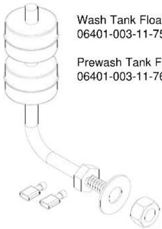 Wash Tank Float 06401-003-11-75 Prewash Tank F 06401-003-11-76