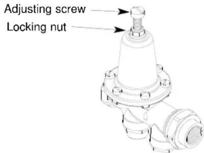 Adjusting screw Locking nut