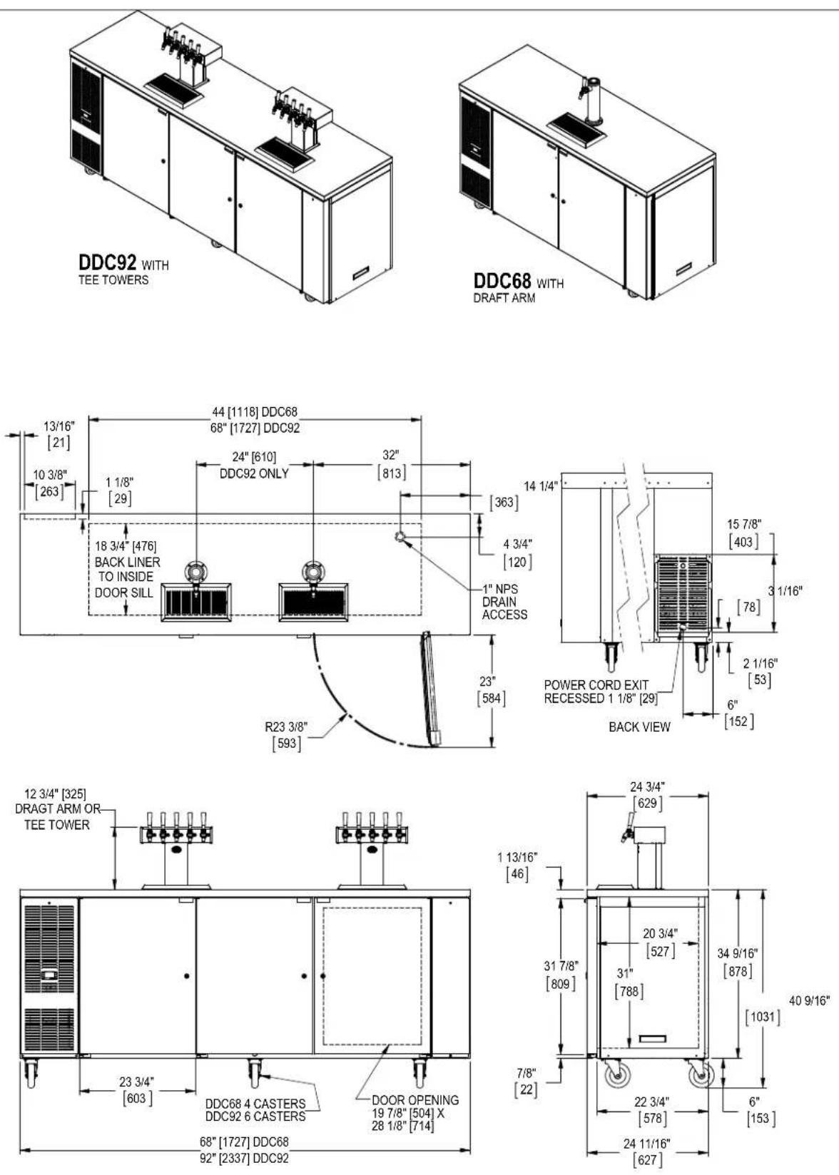 Perlick HB24WS - DIMENSIONS - 30