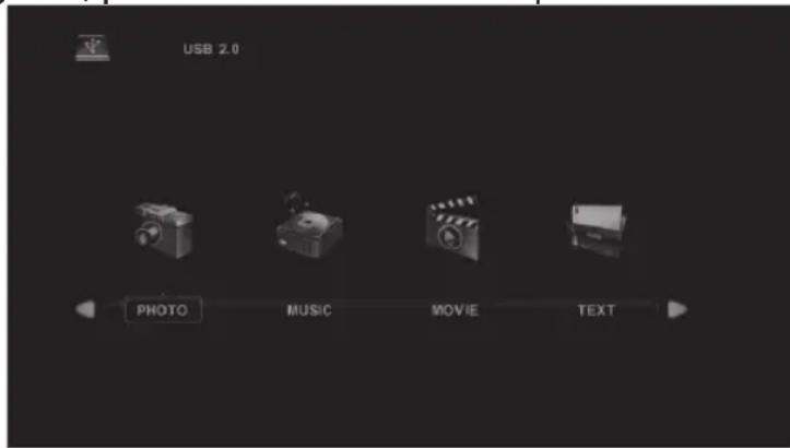 USB 2.0 PHOTO MUSIC MOVE TEXT