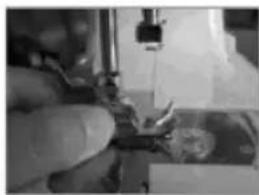 Kunft KSM2612 - Installing and changing the presser foot - 1