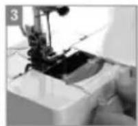 Kunft KSM2612 - Installing and extracting the Bobbin thread - 3