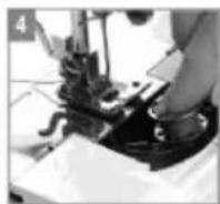 Kunft KSM2612 - Installing and extracting the Bobbin thread - 4