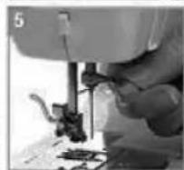 Kunft KSM2612 - Installing and changing the sewing needle - 5