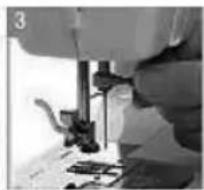 Kunft KSM2612 - Installing and changing the sewing needle - 3