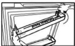 Kunft KC6455 - Remove and install the door shelf - 1