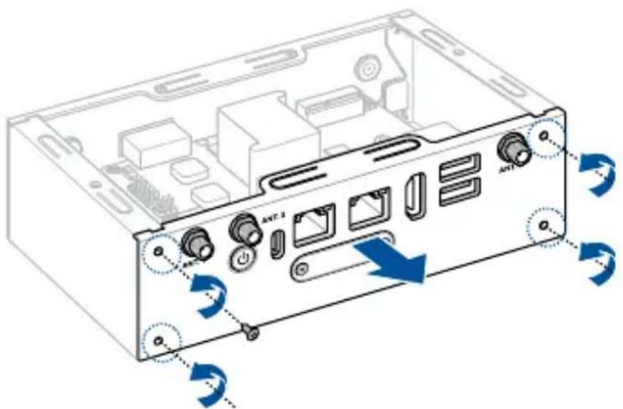 ASUS PE100A - Installing LTE and GPS antennas - 1