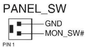 PANEL_SW GND MON_SW# PIN 1