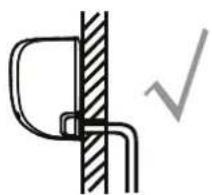 COMFEE CF-CFW18B IU - NOTE ON DRAIN HOSE PLACEMENT - 1