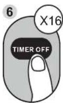 COMFEE CF-CFW18B IU - Setting both TIMER ON and TIMER OFF at the same time - 6
