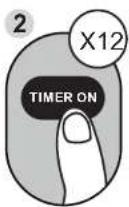 COMFEE CF-CFW18B IU - Setting both TIMER ON and TIMER OFF at the same time - 2
