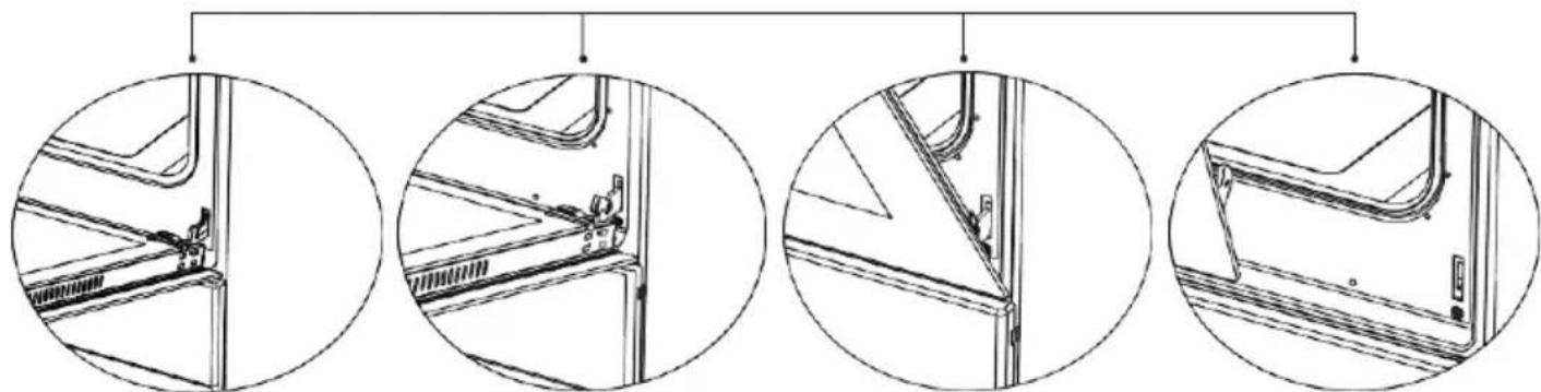 NEVIR NVR-HED8-80L - Cleaning And Mounting Oven Door - 2