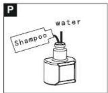 P Shampoo water