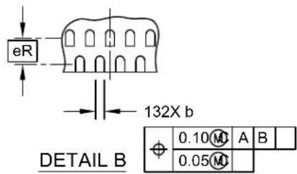 eR 132X b DETAIL B 0.10 M A B 0.05 M