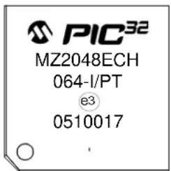 PIC32 MZ2048ECH 064-I/PT e3 0510017