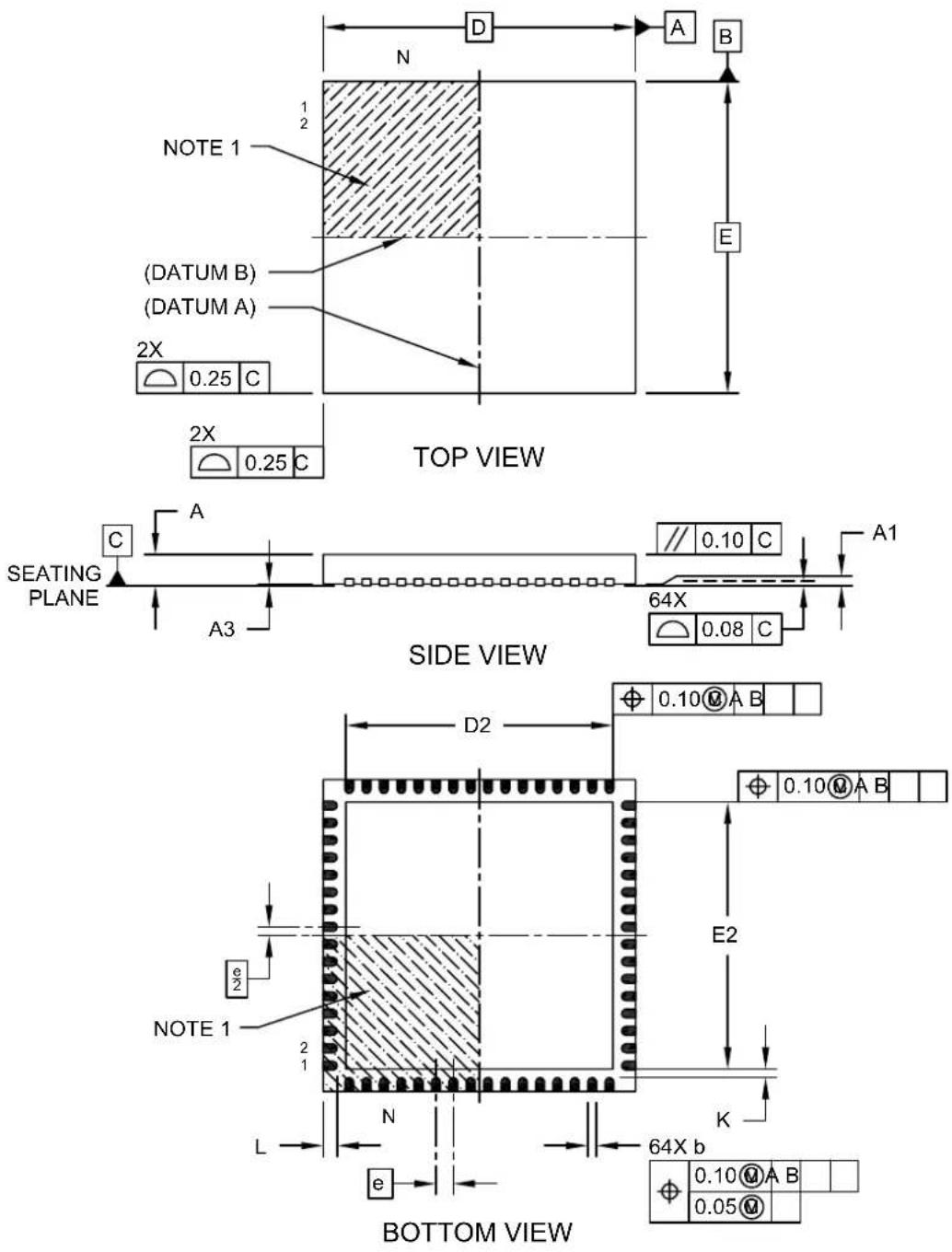 Microchip PIC32MZ1024ECG100 - Package Details - 1