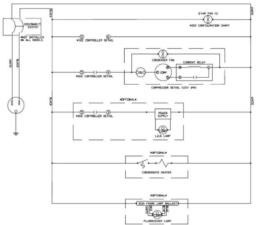 Beverage-Air DP67HC - FOR THE SERVICE TECH - WIRING DIAGRAM - ELIWELL CONTROLLER - 1