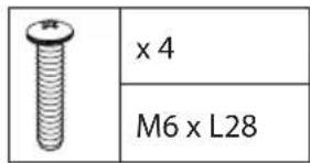 x 4 M6 x L28