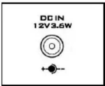 DC IN 12V 3.6W