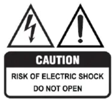 CAUTION RISK OF ELECTRIC SHOCK DO NOT OPEN