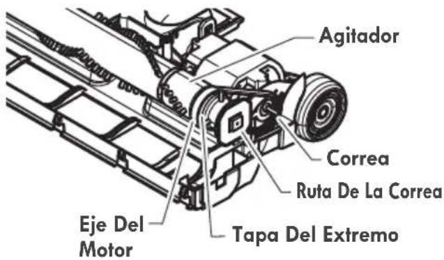 Agitador Correa Ruta De La Correa Tapa Del Extremo Eje Del Motor