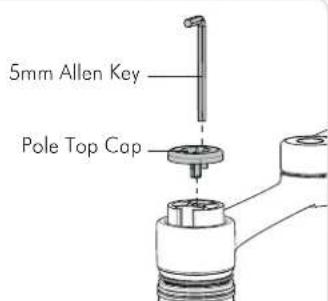 5mm Allen Key Pole Top Cap