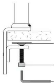 Technical diagram of a mechanical assembly with no visible text or symbols