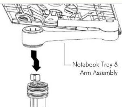 Notebook Tray & Arm Assembly