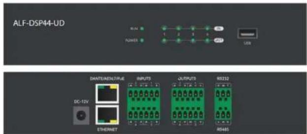 ALF-DSP44-UD Power USB DANTU/RESIVE DC-13V EHEMNET INPUTS OUTPUTS RS232 RS485