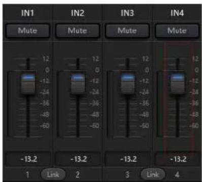 IN1 Mute IN2 Mute IN3 Mute IN4 12 0 -12 -24 -36 -48 -60 -13.2 -13.2 -13.2 1 Link 2 3 Link 4