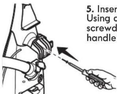 5. Insert Using a screwd handle