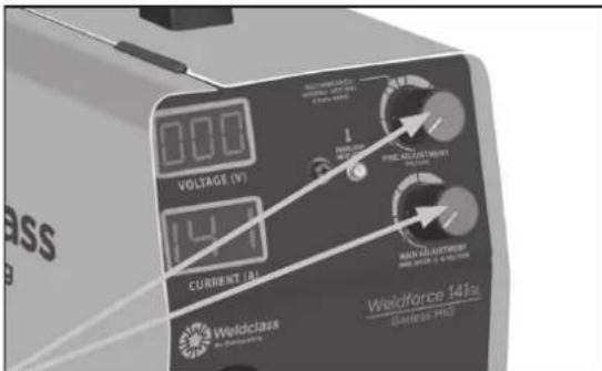 000 VOLTAGE (V) 141 CURRENT (A) 3 WeldcPhase Weldforce 141a GAMMSP PRO