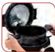 TEFAL Cook4Me CY7018 - POSITIONING THE BOWL IN THE APPLIANCE: - 1