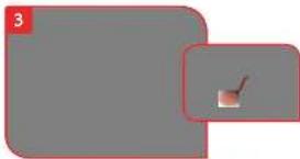 Two gray rounded rectangles with a small square containing a checkmark inside, no text or symbols present.