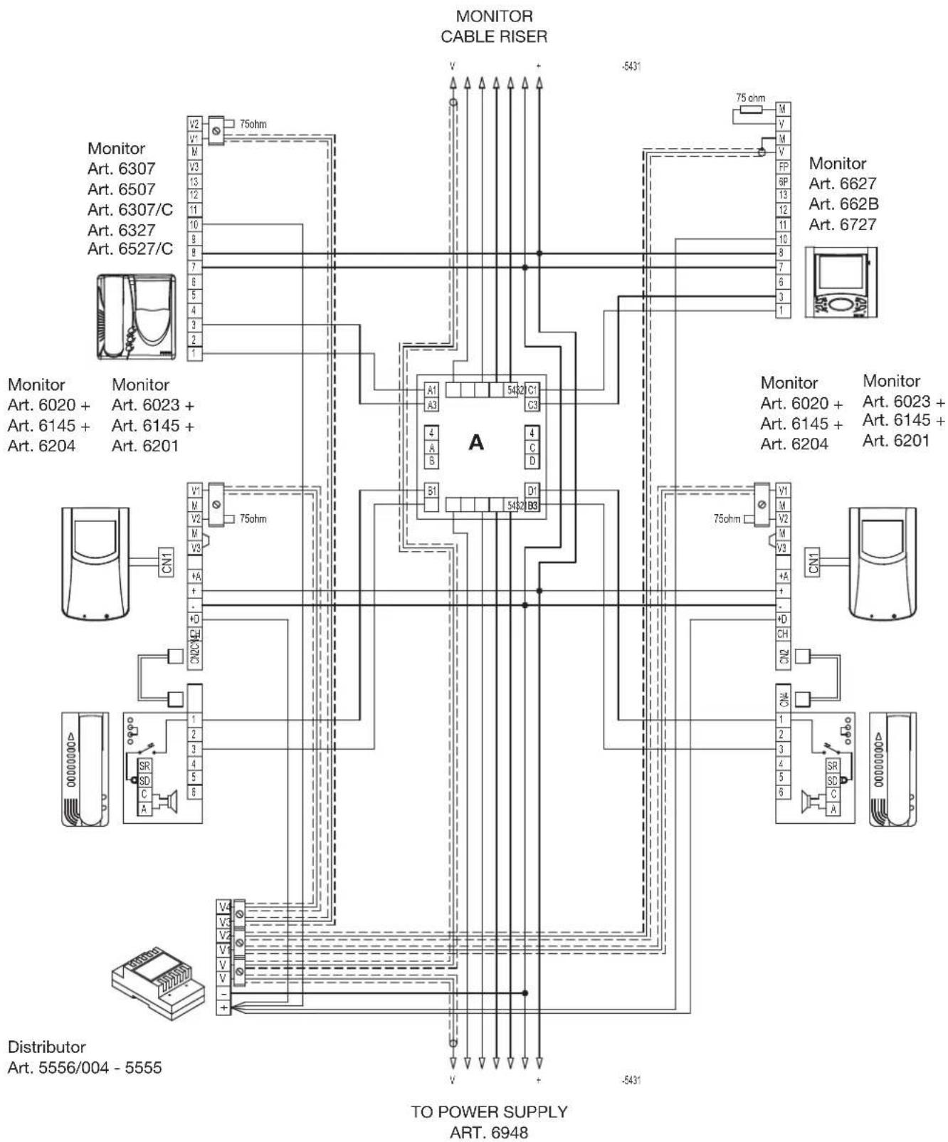 Vimar ELVOX 945B - Ref. diagram si036 - 1