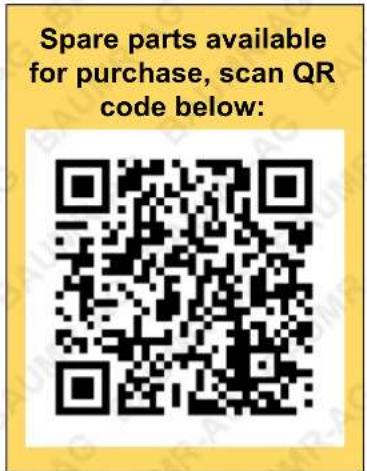 Spare parts available for purchase, scan QR code below: