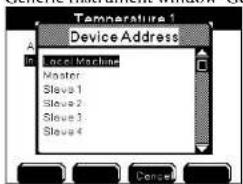 Temperature 1 Device Address Local Machine Master Slave 1 Slave 2 Slave 3 Slave 4