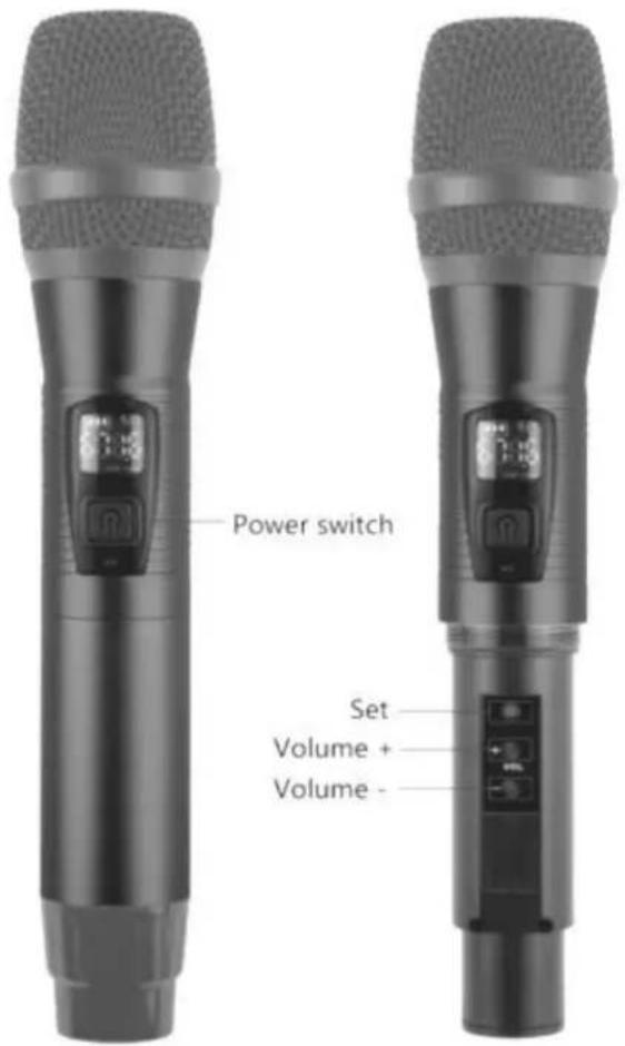 Power switch Set Volume + Volume -