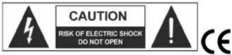 CAUTION RISK OF ELECTRIC SHOCK DO NOT OPEN CE