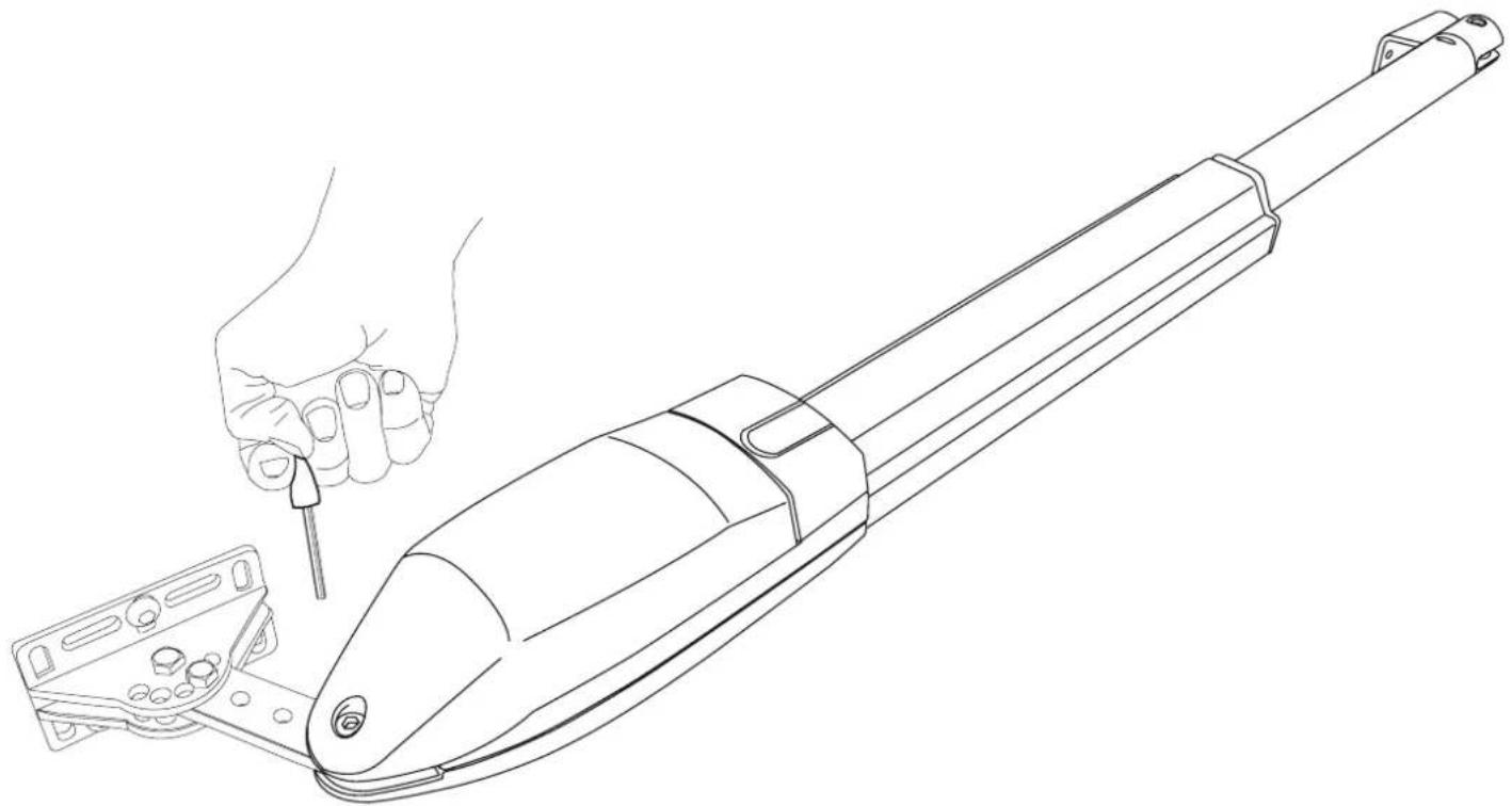 Vimar ELVOX EAM3 - 9- Mounting the actuator: - 1