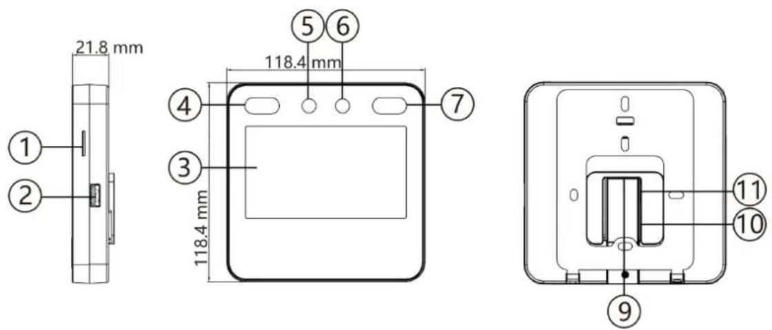 Hikvision DS-K1A340WX - Chapter 2 Appearance - 2