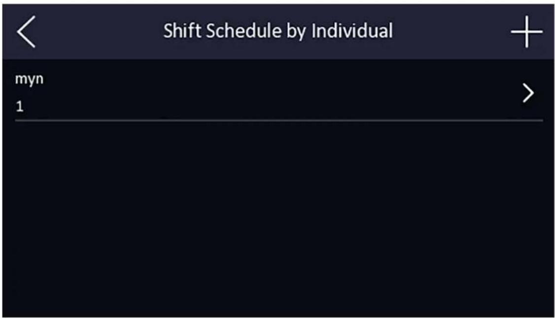 Shift Schedule by Individual myn 1