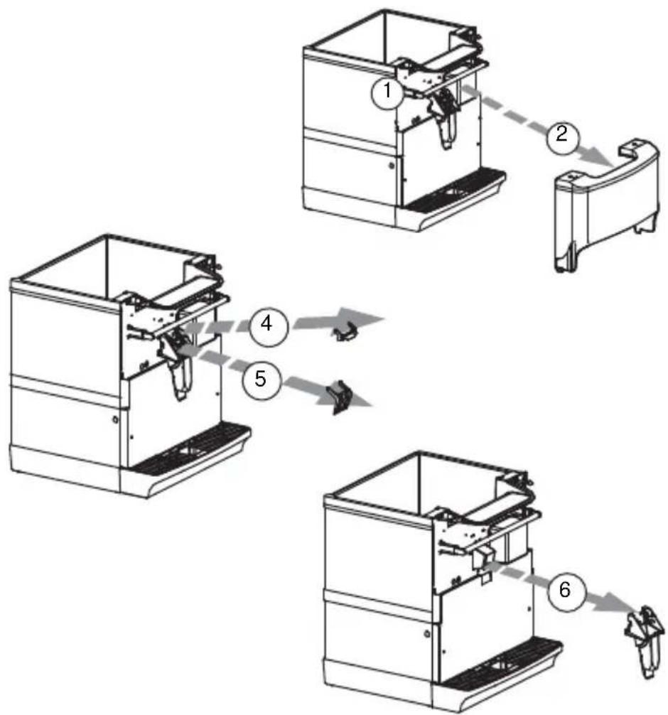Servend S-150 - DISASSEMBLE THE ROCKING CHUTE - 1