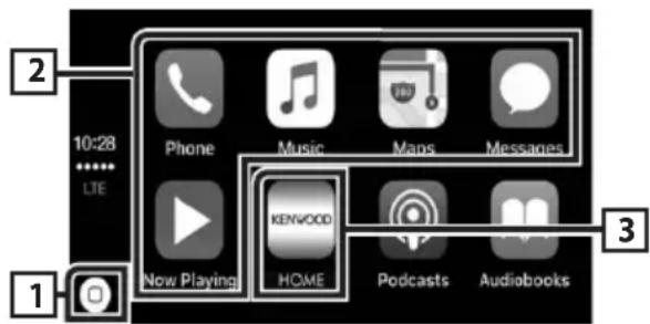 10:28 LTE Phone Music Maps Messages Now Playing KENWOOD HOME Podcasts Audiobooks