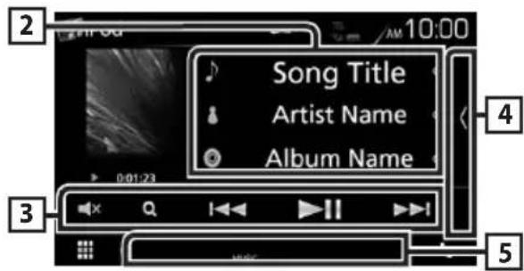 2 10:00 Song Title Artist Name Album Name 4 3 0:01:23 5