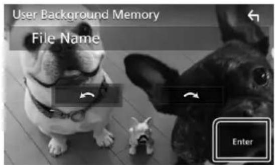 User Background Memory File Name Enter