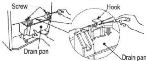Screw Drain pan Hook Drain pan